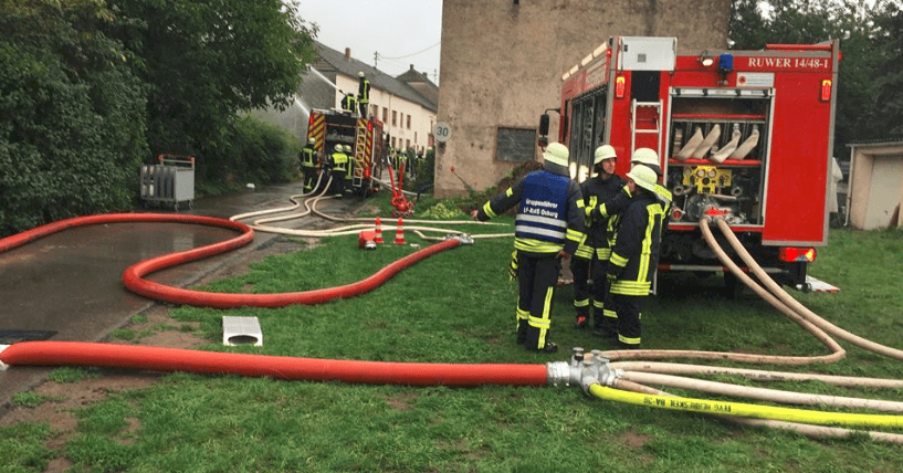 Übung am Tanklager Mertert